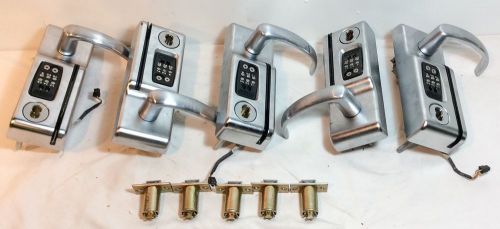 5x schlage locknetics cl5196 electronic security door lock handles  card/keypad for sale