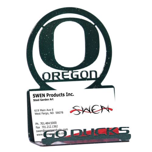 SWEN Products OREGON DUCKS Metal Business Card Holder