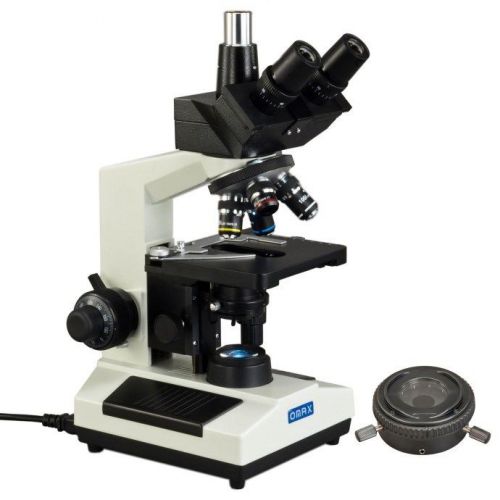 OMAX LED Trinocular Lab Biological Compound 40X-2500X Microscope+Kohler Light