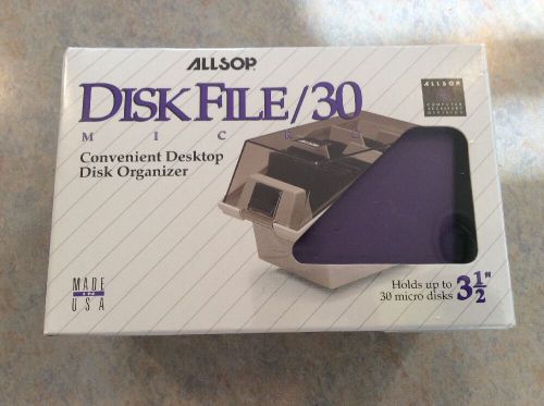 Allsop Disk File 30 3.5&#034; Disk Filing Tray -Brand New Sealed Package Grape Purple