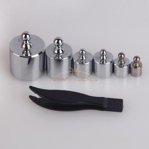 6pcs precision calibration weight set 100g 50g 20g 10g 5g 250g with storage box for sale