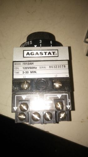 AGASTAT 7012AH LIGHTLY USED 120V 3-30 MIN TIMER SEE PICS #A75