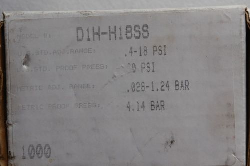 Barksdale Pressure, Vacuum Activated Switch D1H-H18SS