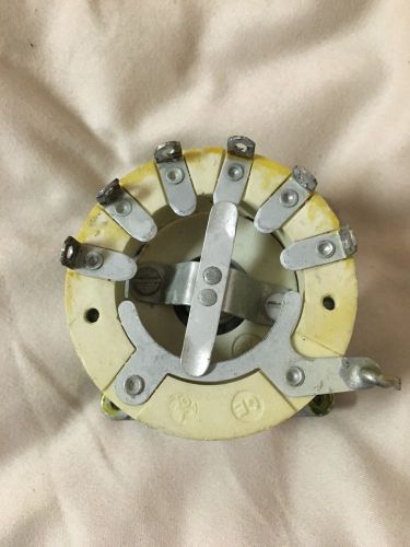 Vintage GE Porcelain 1 Pole 6 Position Snap Rotary Switch