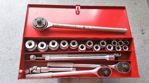 Proto Fractional 3/4&#034; 20 pc socket set with torque multiplier