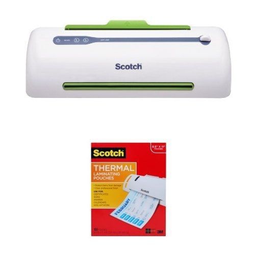 Scotch pro thermal laminator, 2 roller system (tl906) &amp; thermal laminating for sale