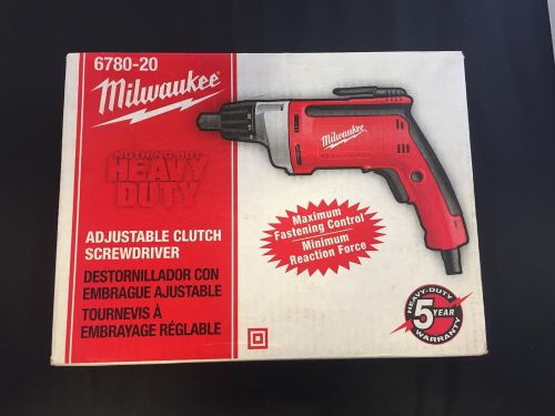 Milwaukee 6780-20 Adjustable Clutch Screwdriver, 0-2,500 RPM, 6.5 Amp