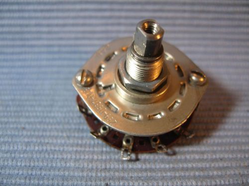 Vintage rotary switch, 3-pole, 3-throw,  with knob, seller refurbished for sale