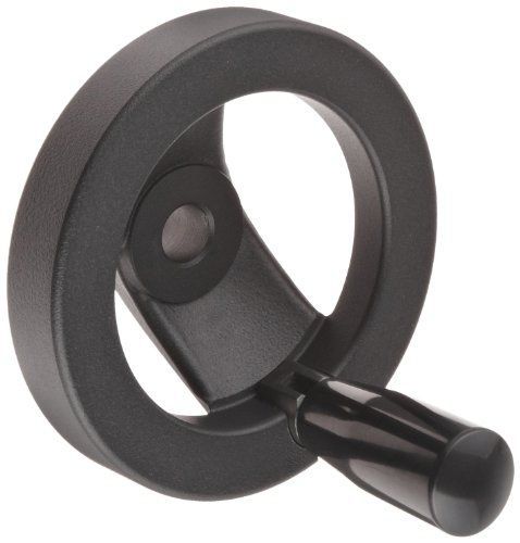 Monroe 2 Spoked Black Powder Coated Aluminum Dished Hand Wheel with Fold-A-Way