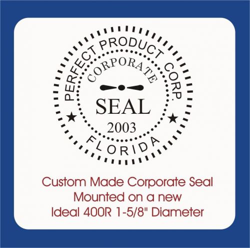 Corporate Seal, Round Seal-Custom Made, Standard Stamp with handle