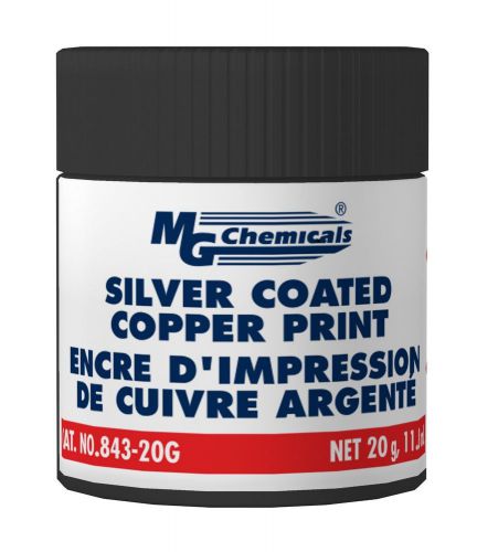 Mg chemicals 843-20g silver coated copper print, 20 g, 0.7 fl oz jar for sale