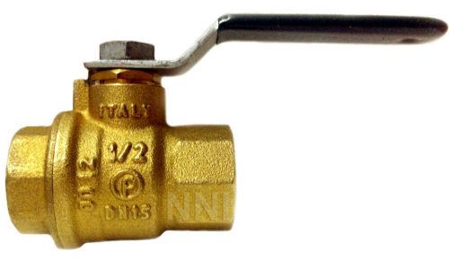 100 pc box - 1/2&#034; npt full port brass ball valves- 600 wog ul/fm for sale