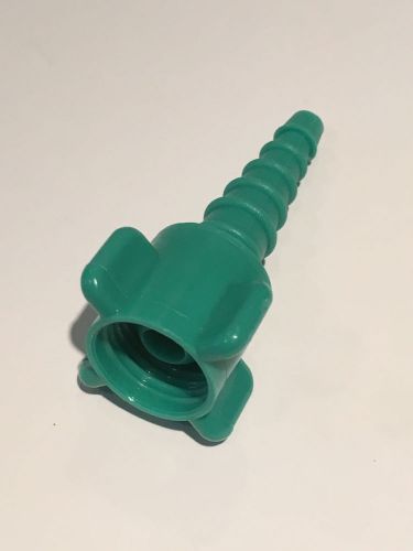 O2 plastic diss 1240 nut and nipple to tapered barb, green for sale