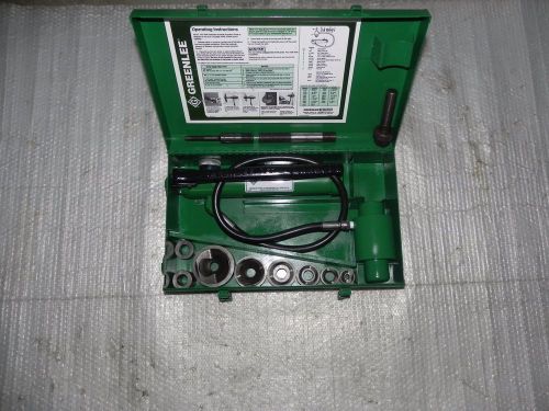 Greenlee 7306 hydrulic knockout set 1/2&#034; to 2&#034; complete,767,746,7310 nice for sale