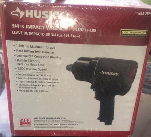 Husky 3/4inch impact wrench 1400 ft-lbs for sale