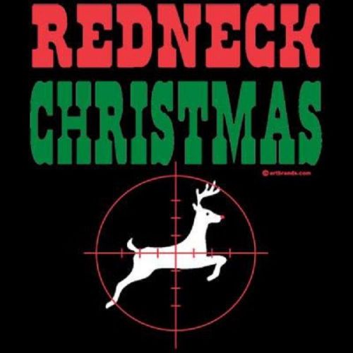 Redneck Christmas Funny HEAT PRESS TRANSFER for T Shirt Sweatshirt Fabric 112u
