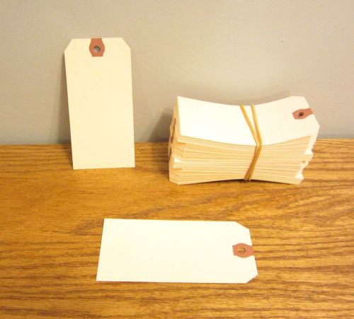 150 AVERY DENNISON MANILLA #5 BLANK SHIPPING TAGS 4 3/4&#034; BY 2 3/8&#034; SCRAPBOOK