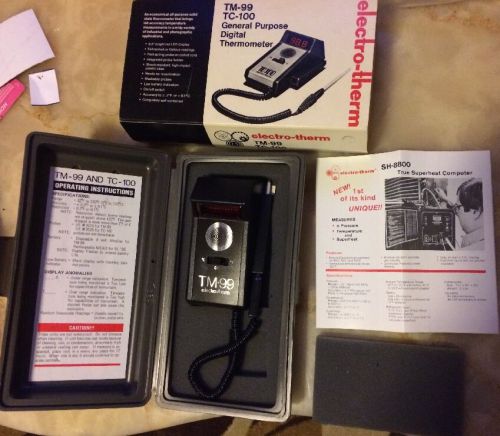 Electro-therm DIGITAL THERMOMETER TM99 New In Box