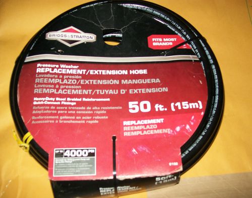 NEW BRIGGS &amp; STRATTON PRESSURE WASHER REPLACEMENT/EXTENSION HOSE, 50 FT. #6192