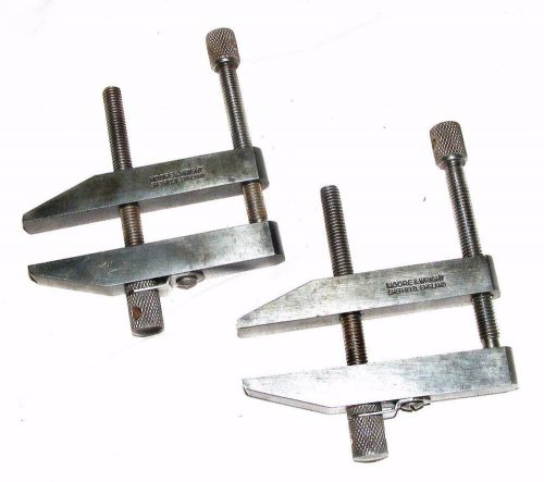 2 Vintage Moore &amp; Wright  3 inch engineers Clamps