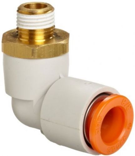 Smc kq2l11-35as pbt and brass push-to-connect tube fitting with sealant, 90 3/8 for sale