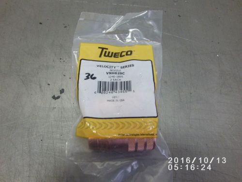 2 - tweco vnh62sc 5/8&#034; nozzle for 300 – 600 amp spray master mig guns 1240-1895 for sale