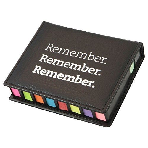 Colored Note Flag &amp; Sticky Note Organizer, Teacher Peach &#034;Remember.&#034; Flag and