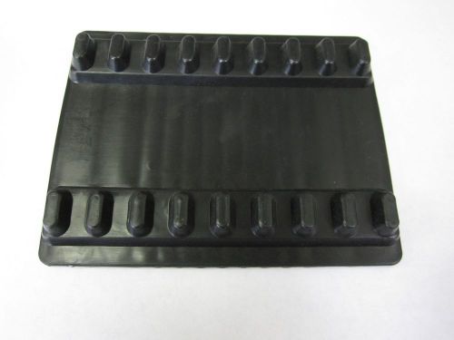 Dental Instrument Mat Small Capacity of 8 or 12 Black Reversible