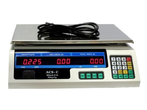 Commercial grade digital food meat cheese deli scale pricing computer retail for sale