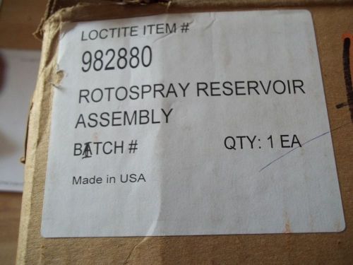 NEW HENKEL LOCTITE 982880 ROTOSPRAY RESERVIOR FOR USE WITH 983330 PUMP.