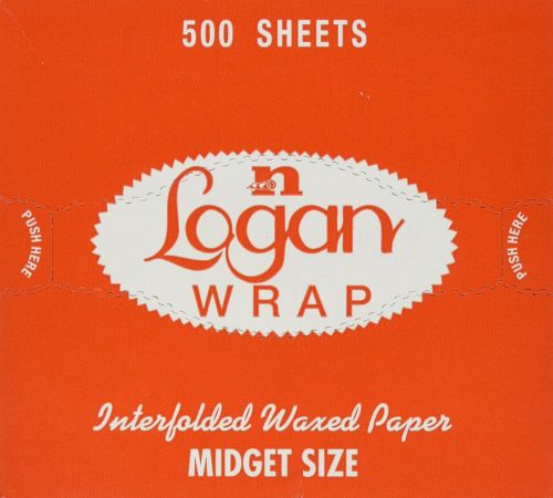 6&#034; x 10 3/4&#034; Logan Wrap &#034;Midget&#034; - Sized Interfolded Deli Wrap Wax Paper 250&#039; F