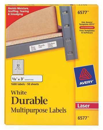 Laser Label, White ,Avery, 6577
