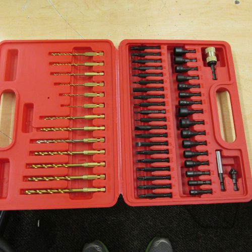 MAC TOOLS 52 PC 1/4&#034; HEX QUICK DISCONNECT DRILL BIT DRIVER SET USED ONCE NO RES
