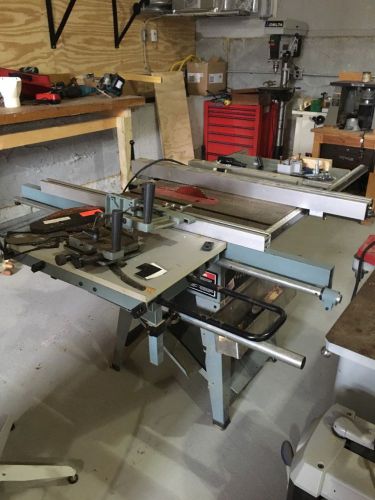 delta contracter saw, 10&#034; table saw, sliding saw table, excaliber fence