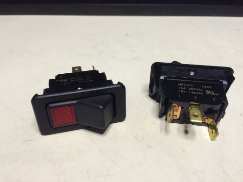 Lot of (2) New Lighted Eaton Rocker Switches, 3 Positions, On/Off -Free Shipping