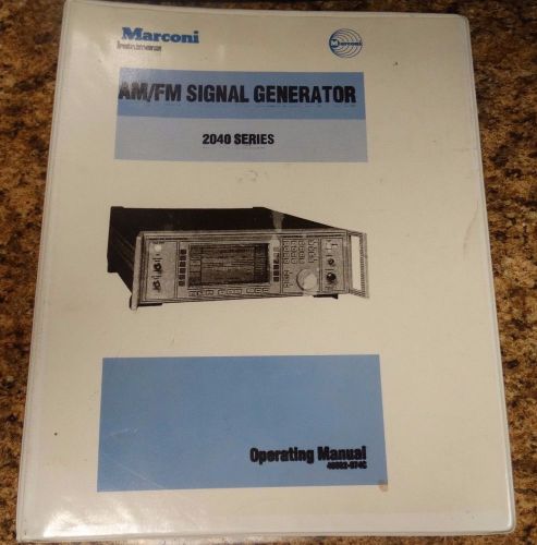 Marconi 2040 Instruction manual