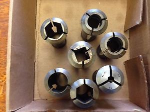 Set of  7 collets hardinge 22b 22 b 9/8, 1 3/16, 1 3/8, 7/8 1 1/8, 1 6 7/4,1 1/3 for sale