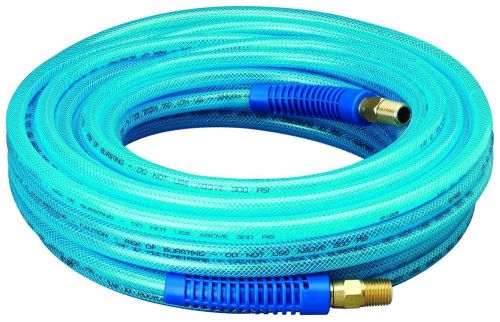 Amflo 12-50e blue 300 psi polyurethane air hose 1/4 x 50 with 1/4 mnpt swive for sale