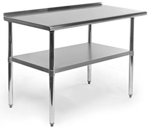 Gridmann stainless steel commercial kitchen prep and work table with 48 x 24 for sale