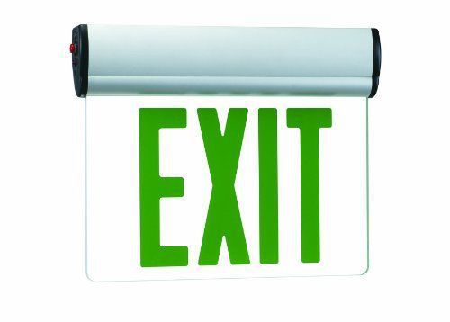 OpenBox Royal Pacific RXL17GBA Single Face Slope Ceiling Edge Lit Exit Sign,