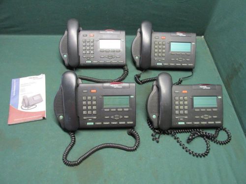 Lot of 4 Nortel M3903 Charcoal Black Digital Business Phone Call Center Phones