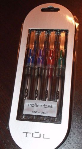 TUL - Fine Assorted Colors Rollerball Pens-  0.5mm - New In Package
