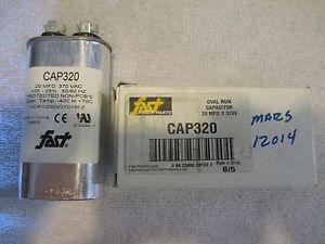 20 mfd 370 volt oval single run capacitor fast #cap320 - new for sale