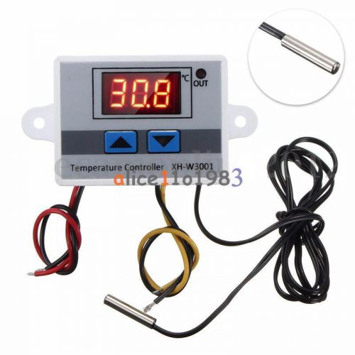 220v digital led temperature controller 10a thermostat control switch probe for sale