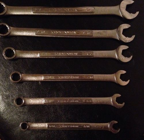 Craftsman 6pc open end &amp; box wrench set for sale