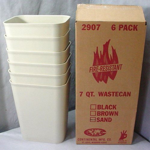 Continental 7qt Fire Resistant Wastecan Wholesale Lot Of 50 Cases Of 6