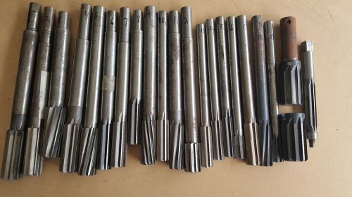 Huge lot of 22 machinists  chucking reamers bridgeport vertical milling lathe for sale