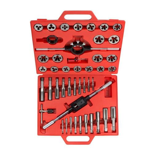 Tekton inch sae tap and die set alloy high speed steel 45 piece tool kit case for sale