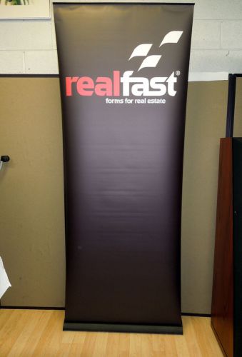 TRADESHOW or EXHIBIT POP-UP BANNER DISPLAY SIGN Double Sided Retractable Stand