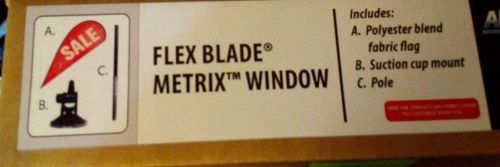 flex blade metrix window sale sign suction cup mount